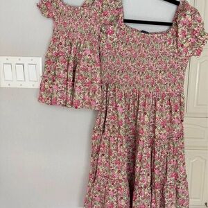 Ralph Lauren Pink Floral Kids Dress Set